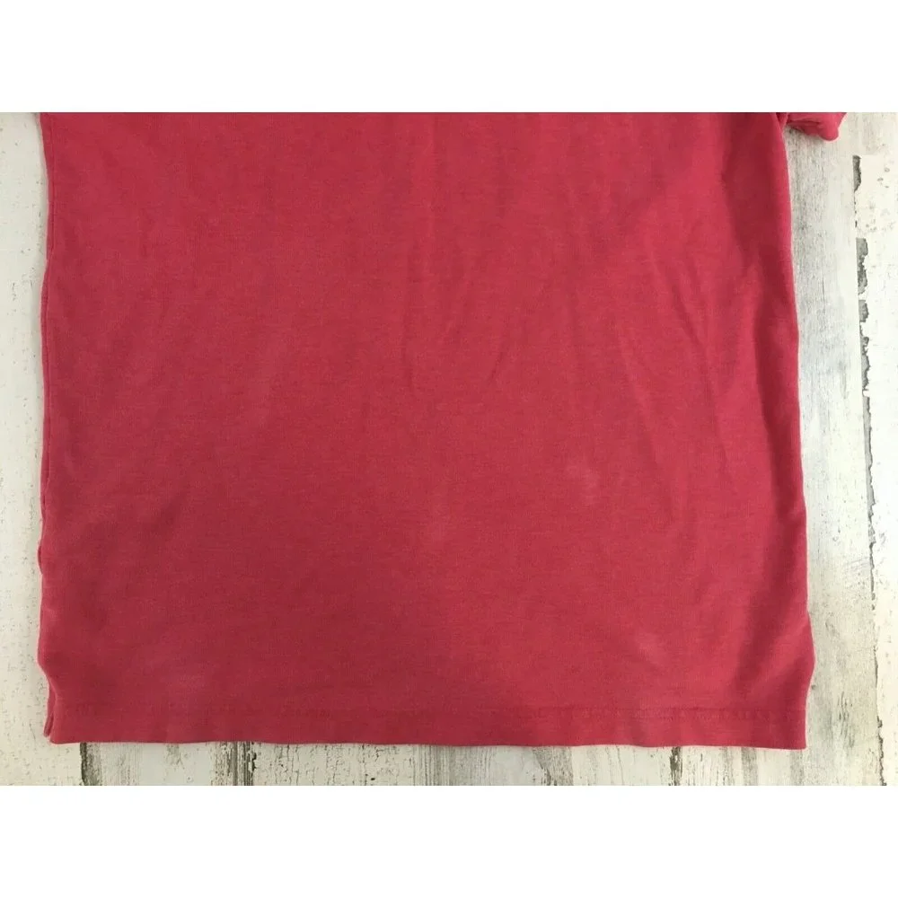 Banana Republic Performance Pique Polo Shirt Light Red Pink Mens M